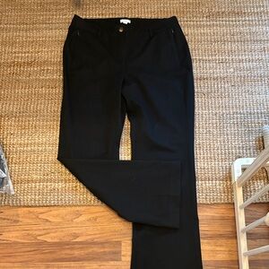 J Jill Classic Black Straight-Leg Dress Pants